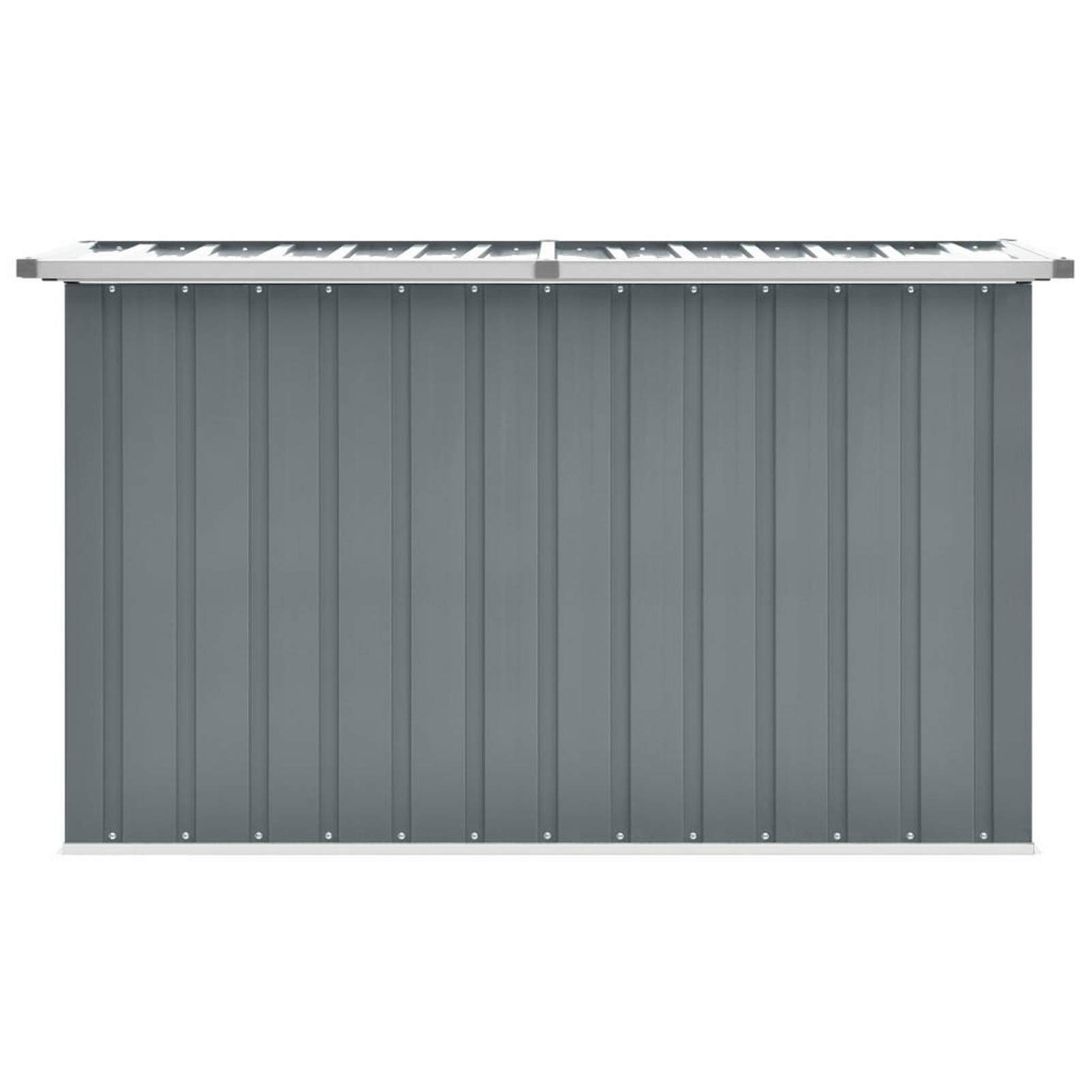 Festnight Gartenbox Wasserdicht Groß Metall Auflagenbox Garten Aufbewahrungsbox Draußen Kissenbox Gerätebox Gartentruhe Terrasse Balkon Outdoor Indoor, Grau 149x99x93 cm