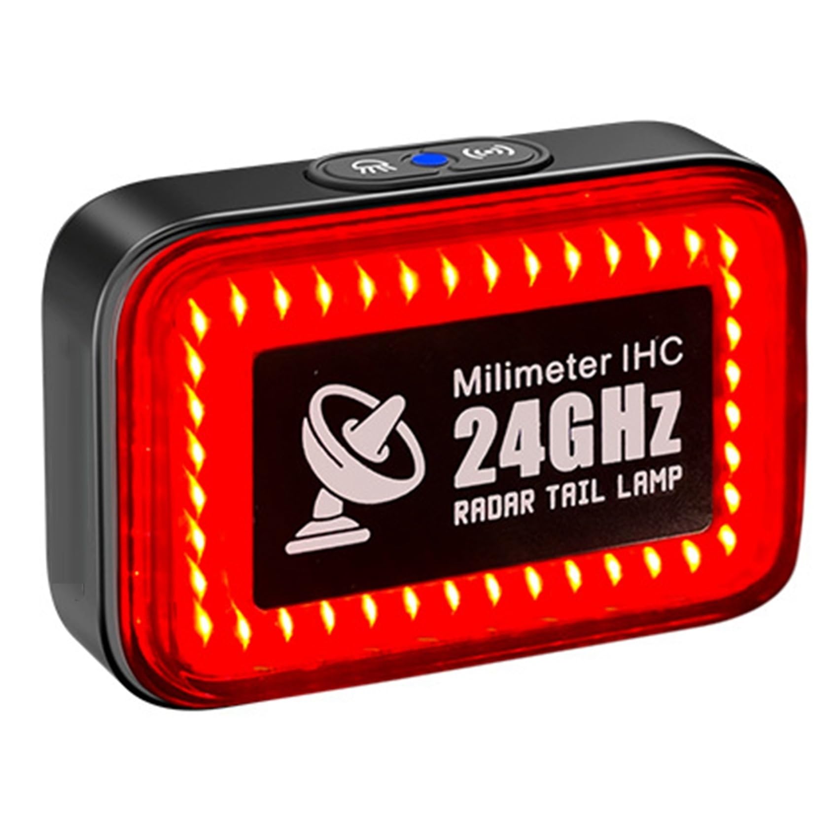 2X Luce Posteriore per Bicicletta con Radar da 24 GHz, Sensore Intelligente, Luce di Avvertimento per Bicicletta, Luce LED Impermeabile IP64, Accessori per Bici