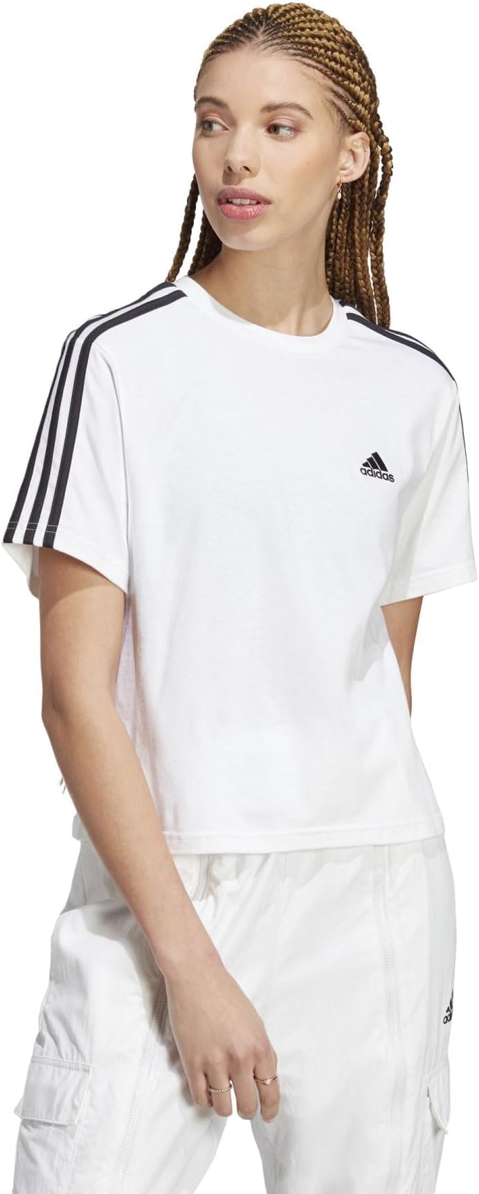 one shoulder adidas top