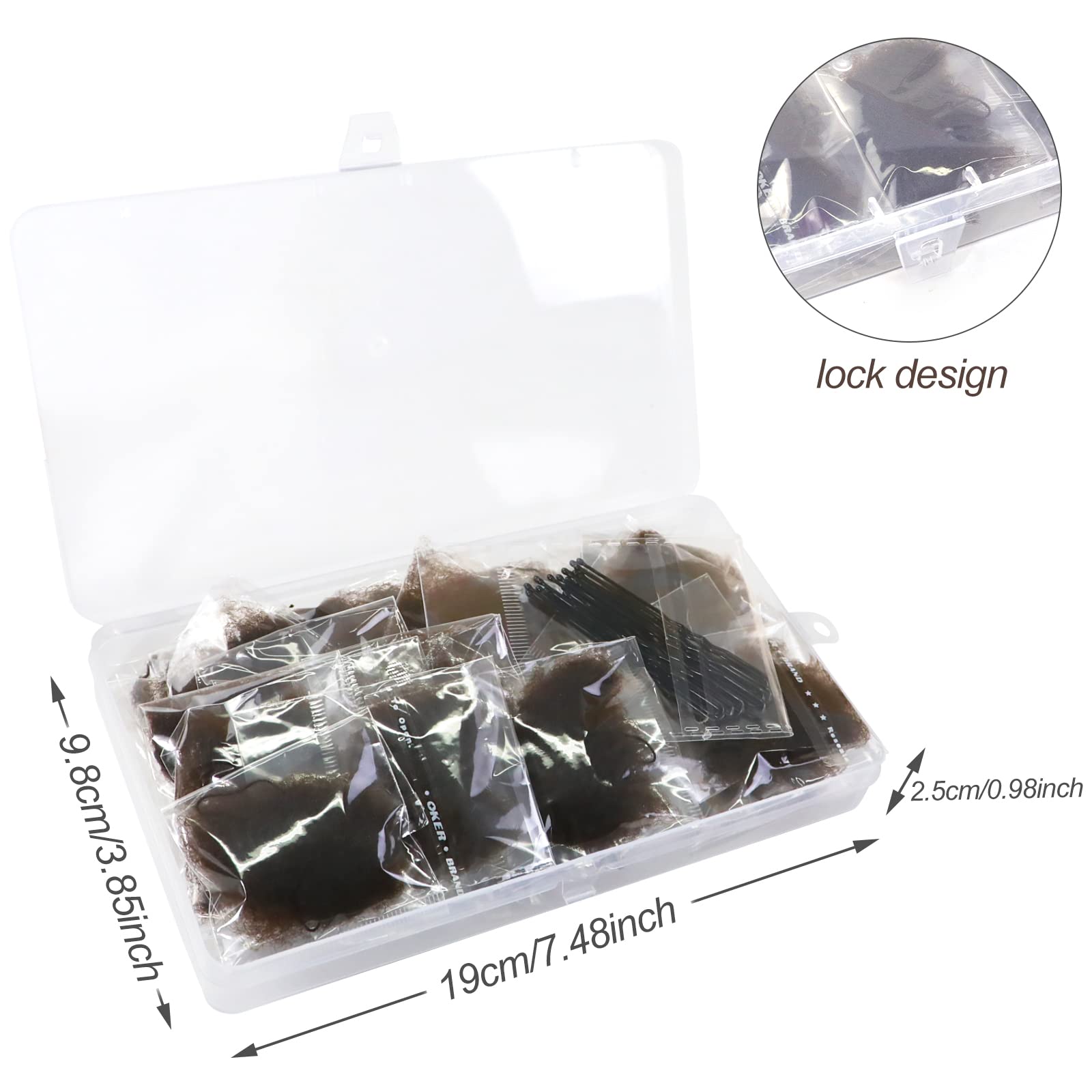 Sularpek Retine per Capelli Invisibili per chignon, 24 Pezzi e 10 forcine capelli forma U, Bambina per fissare parrucche capelli e chignon