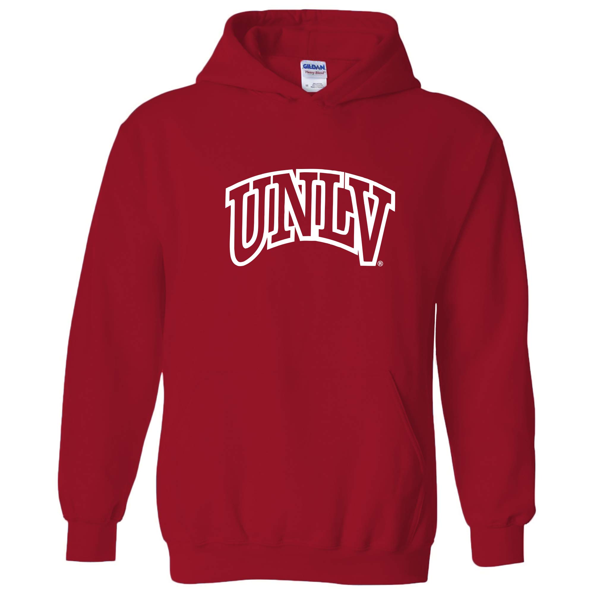 UGP Campus Apparel NCAA Officially licensed College - University Team Color Arch Logo Hoodie, Unlv Rebels Red, XL โ image 1