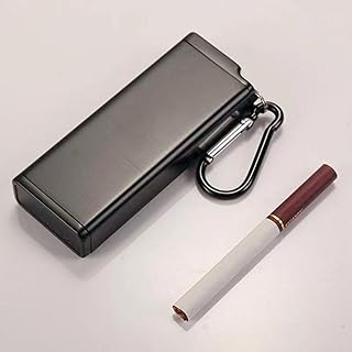 Cigarette Cases Men's Cigarette Boxes Women's Cigarette Boxes Keychain Portable Cigarette Boxes 8 X 10 X 20 Cigarette Boxes Suitable for Travel (L)