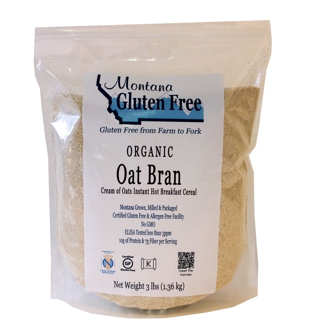Montana Gluten Free Organic Oat Bran/Cream of Oats, 3 Pound