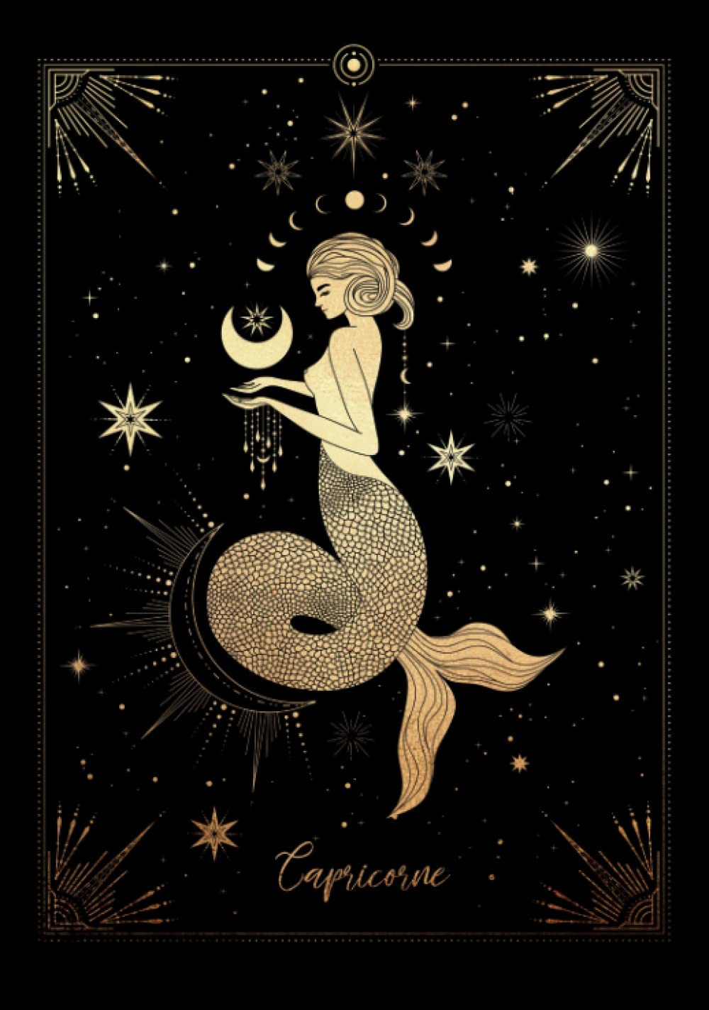 Capricorne: Carnet de notes | Signe astrologique du Capricorne | 120 pages lignées | Design élégant | Couverture rigide
