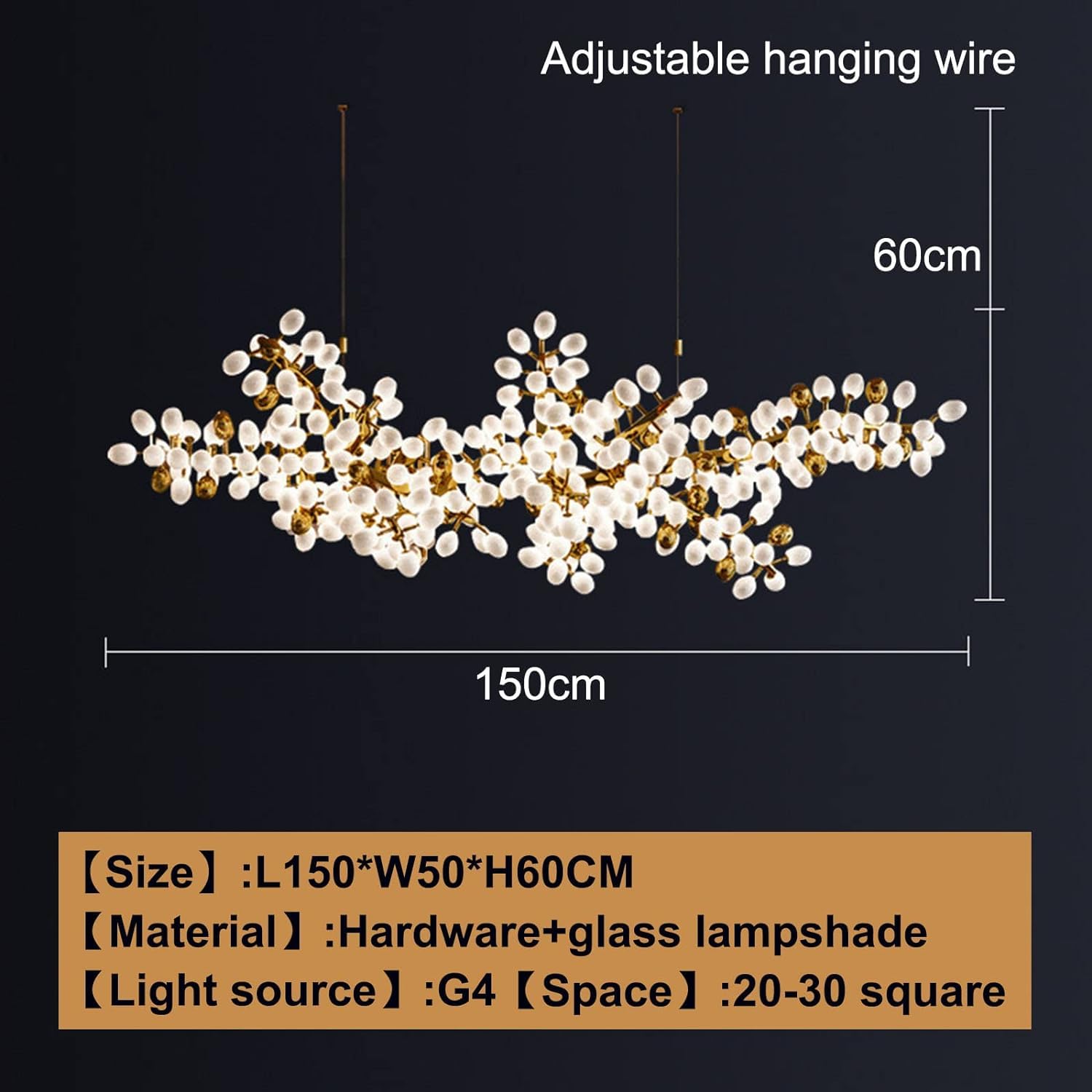 Lampa wisząca LED kryształ winogron nowoczesna żyrandol dekoracja sypialni