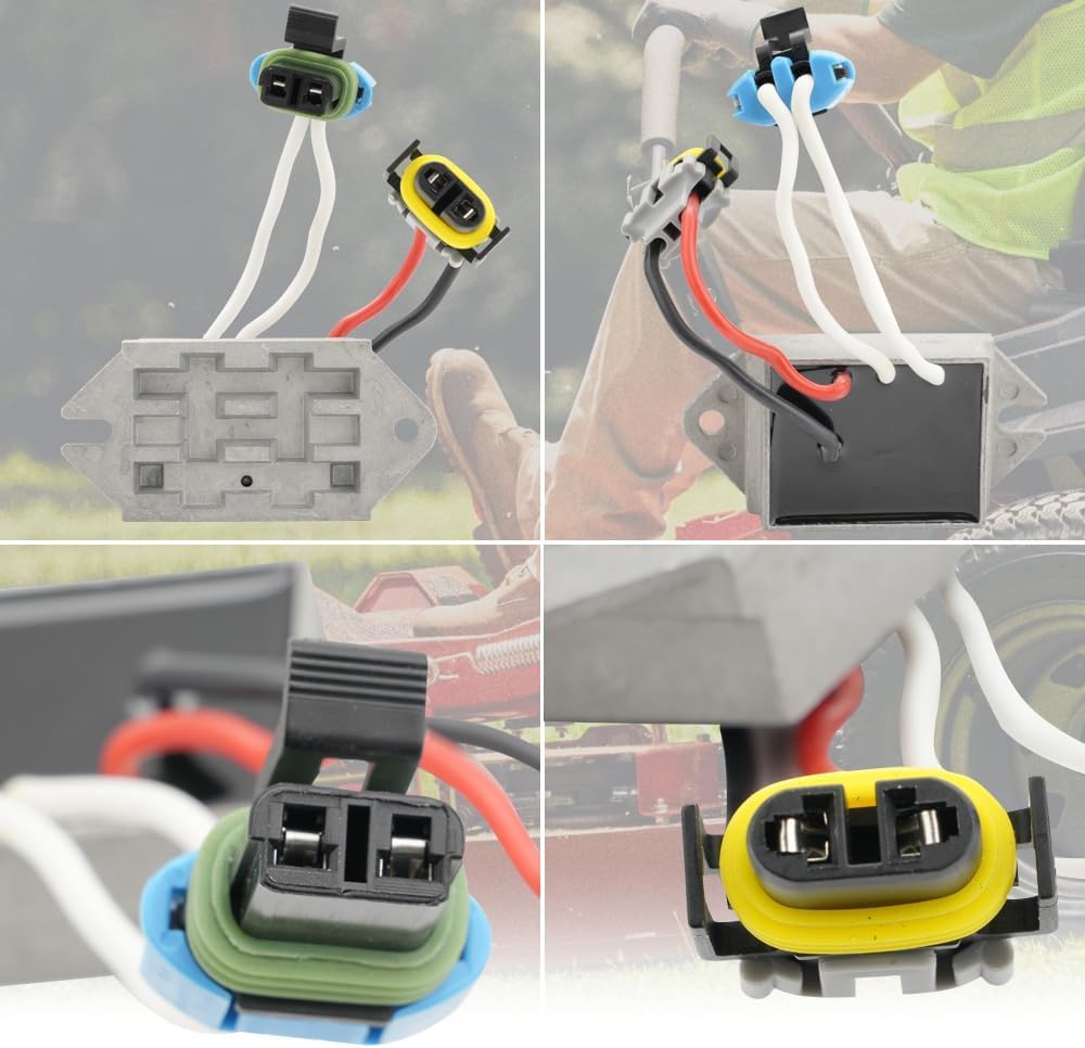 21066-0768 Voltage Regulator Rectifier, 4-Wire 12V Rectifier Replacement Compatible with Kawasaki 210660768 25-298, Lawn Mower & Small Engine Motorcycle ATV