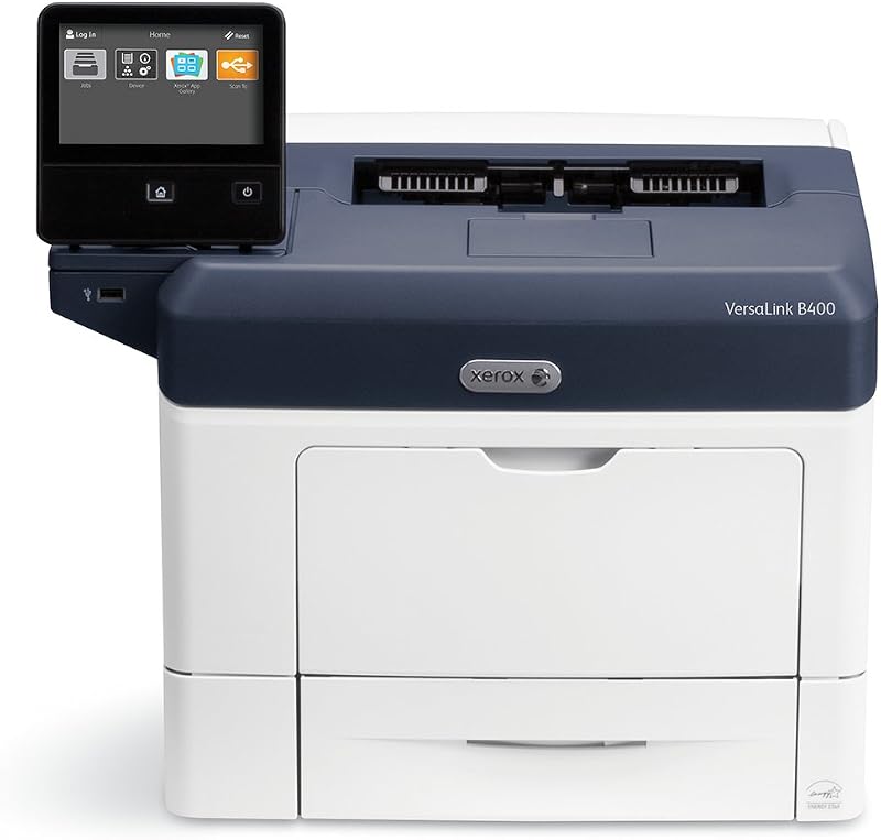 Impresora láser en blanco y negro Xerox VersaLink B400/DN, carta/oficio, hasta 47 ppm, USB/Ethernet, impresión dúplex automática, bandeja de 550 hojas, bandeja multiusos de 150 hojas