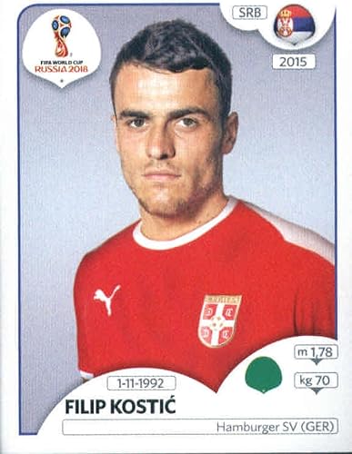 2018 Panini World Cup Stickers Russia #429 Filip Kostic Serbia Official Album Stickers in Raw (NM or Better) Condition