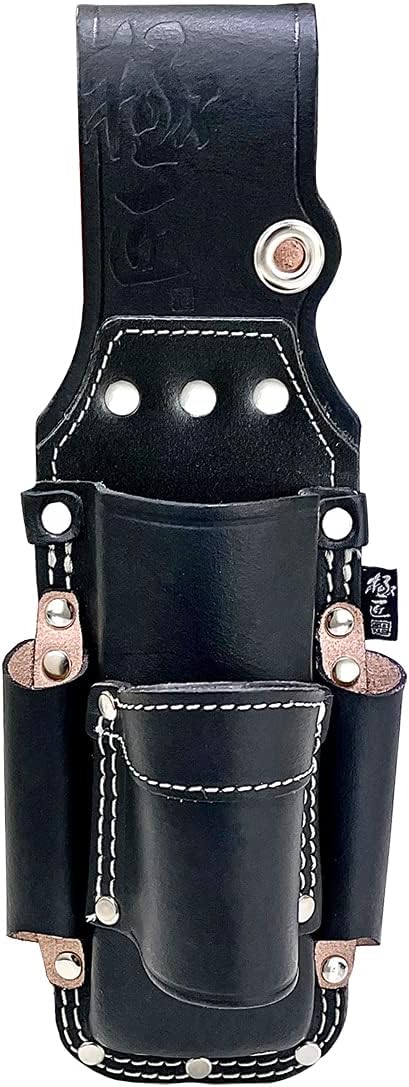 極匠 黒革 工具差し