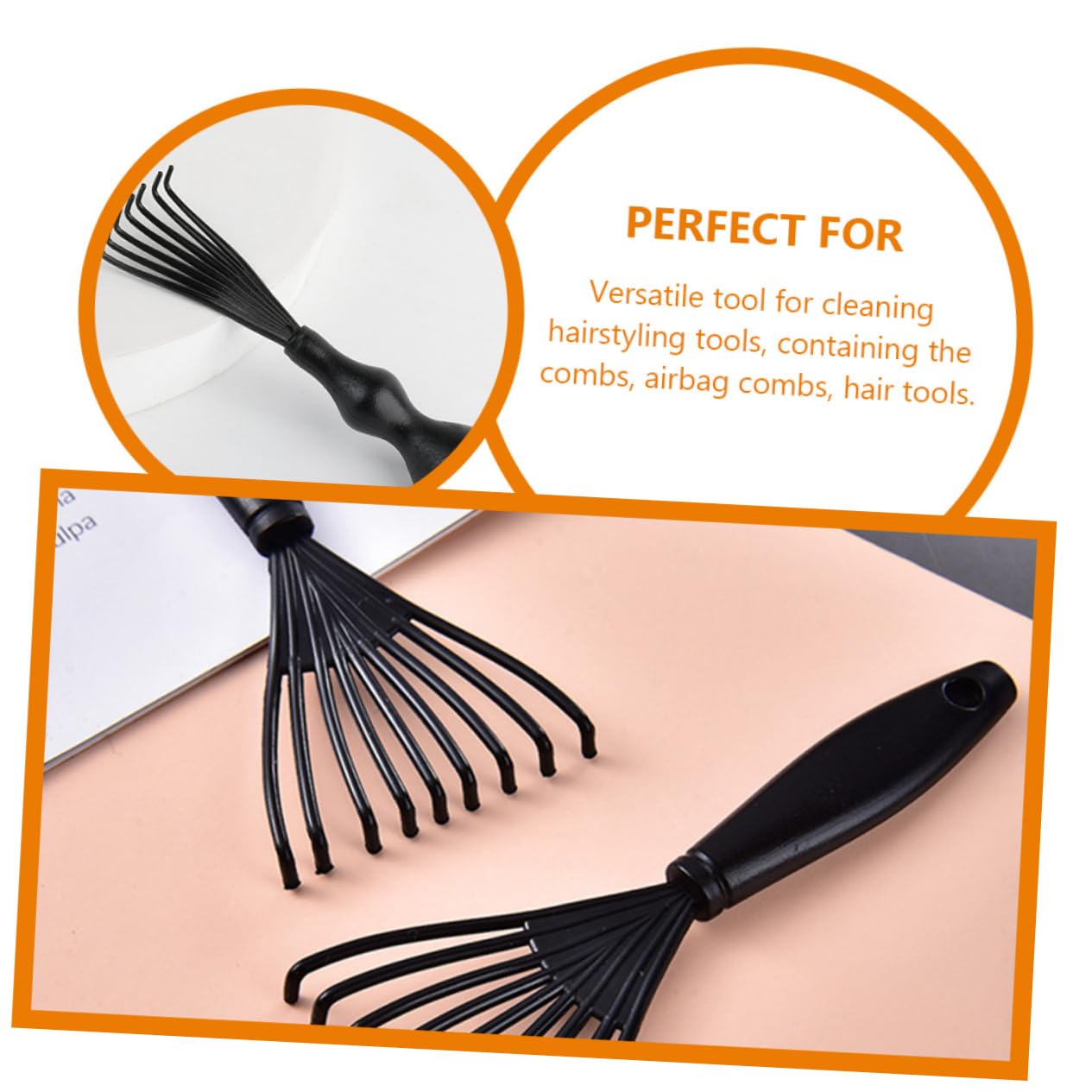 Didiseaon 4pcs Hair Brush Cleaner Tool Hair Brush Cleaner for Detangling Shampoo Scalp Portable for Household Comb Cleaning
