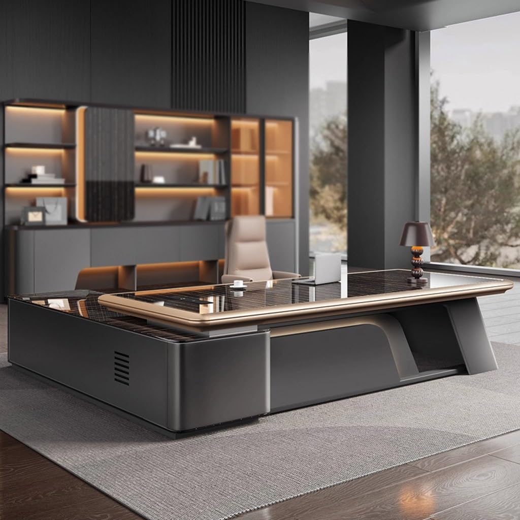 NEBE Scrivania Ufficio Scrivania Boss, Arredamento Moderno for Ufficio for Presidenti, Manager E Dirigenti