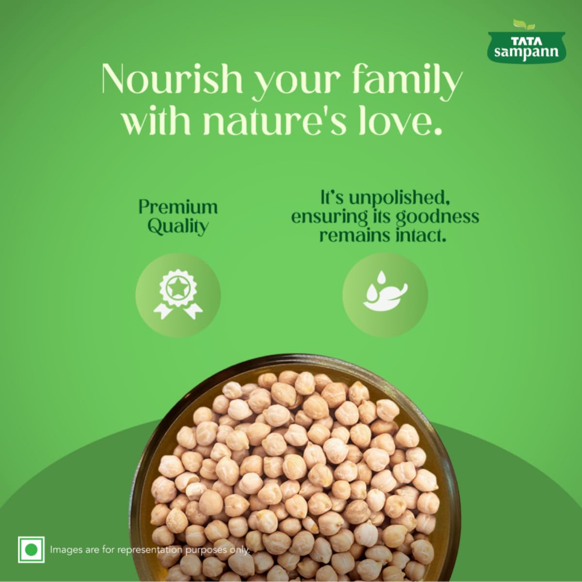 Tata Sampann Unpolished Kabuli Chana, 500 g, (Medium Size) - Image 4 thumbnail