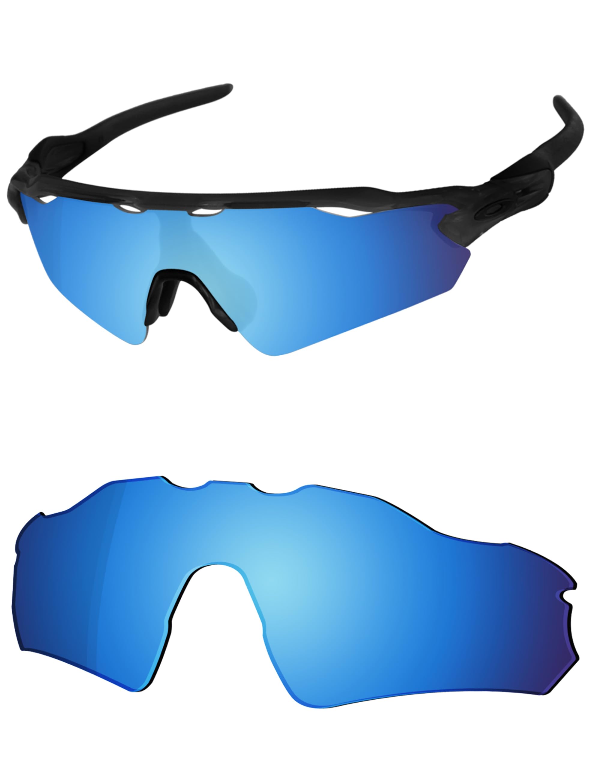 OSharp Lentes de repuesto para lentes de sol Oakley Radar EV Path OO9208, polarizados HD, espejados, protección UV y ajuste perfecto