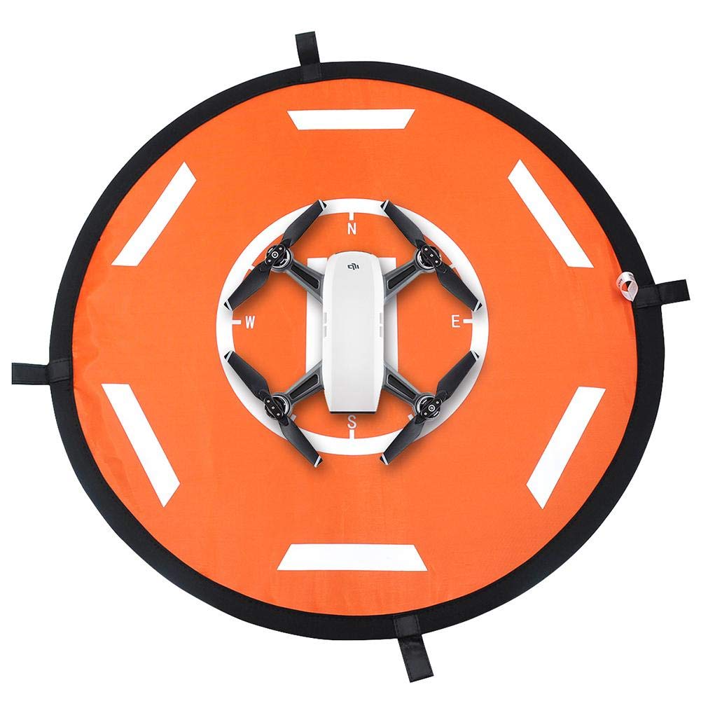 ningxiao586 Drones Landing Pad, 56cm Waterproof Landing Pad Parking Apron Foldable Drone Landing Pad Compatible forDJI Mavic Mini Air Mavic 1, with Carrying Storage Bag