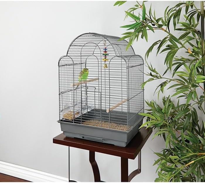 You & Me Parakeet Scallop Top Cage