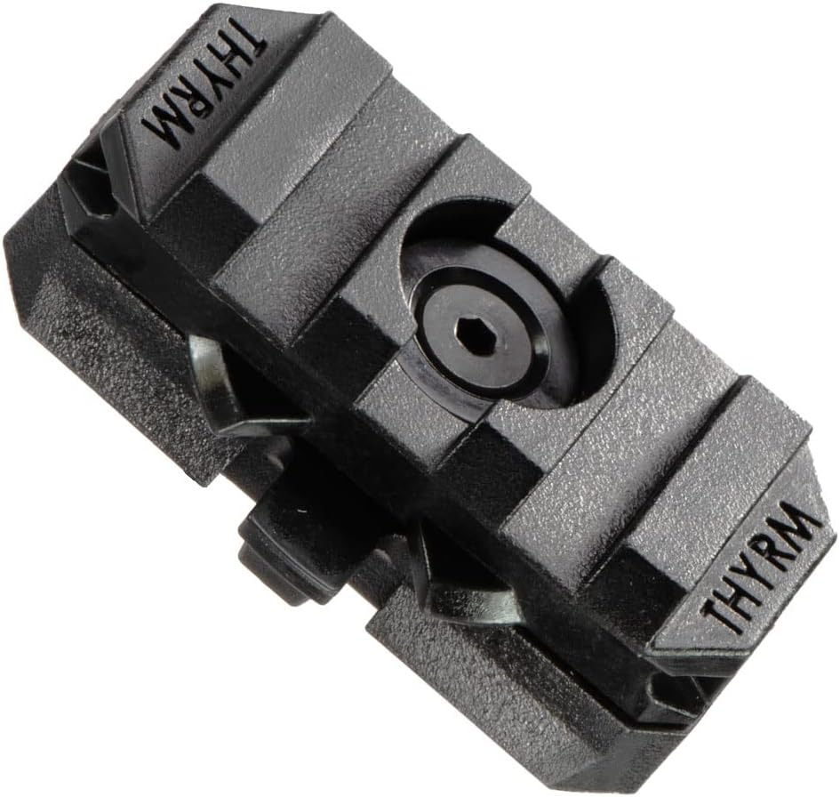 Thyrm VariArc Helmet Mount, Compatible with Dovetail Rails (Black), Adjustable for attaching Light, Made in USA