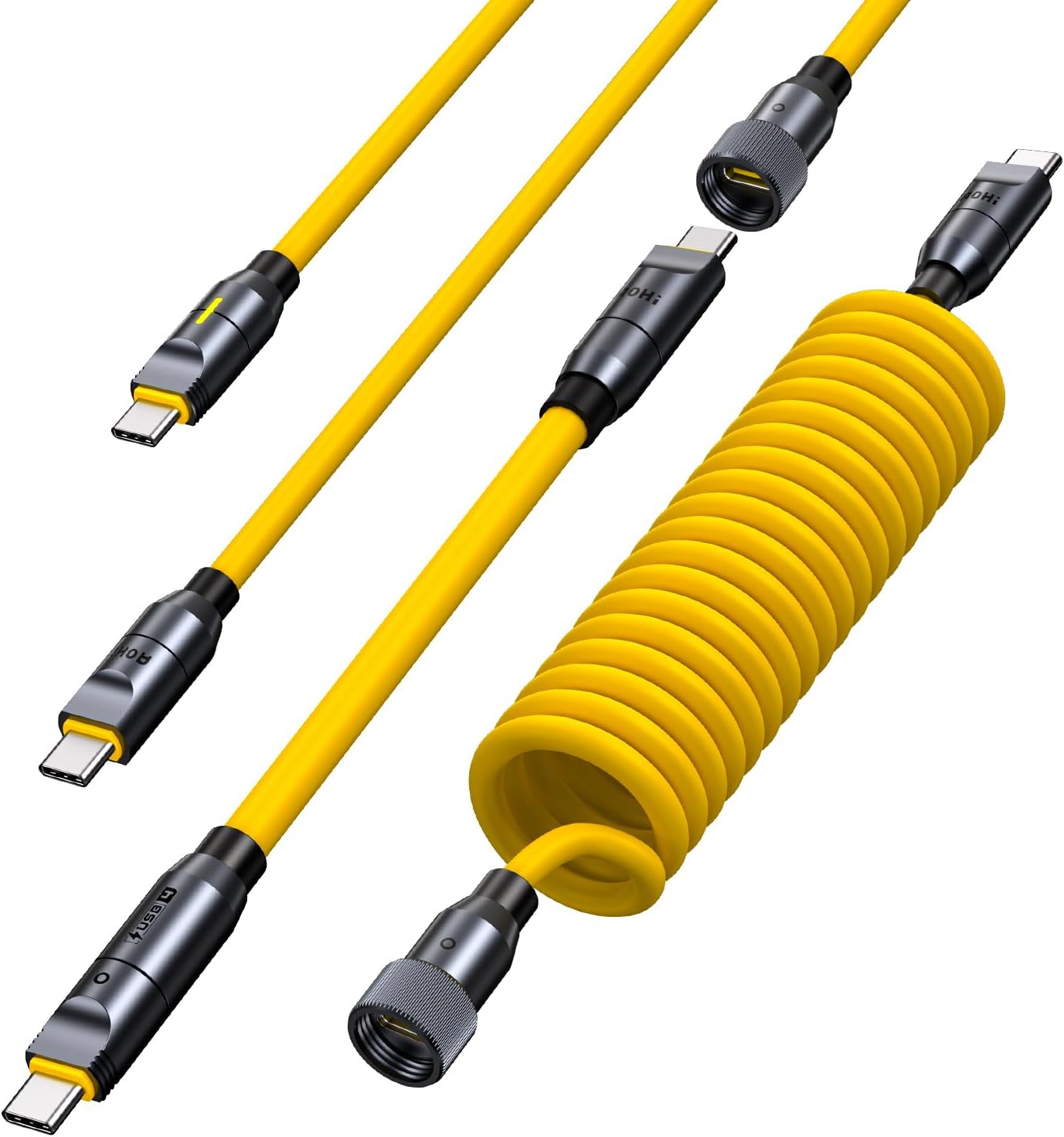 240W 8 in 1 USB C Cable & Lightning Cable Set, The Future PD3.1 Type C Fast Charging Cable and MFi Certified Lightning Cable Set for iPhone,MacBook,iPad,Galaxy