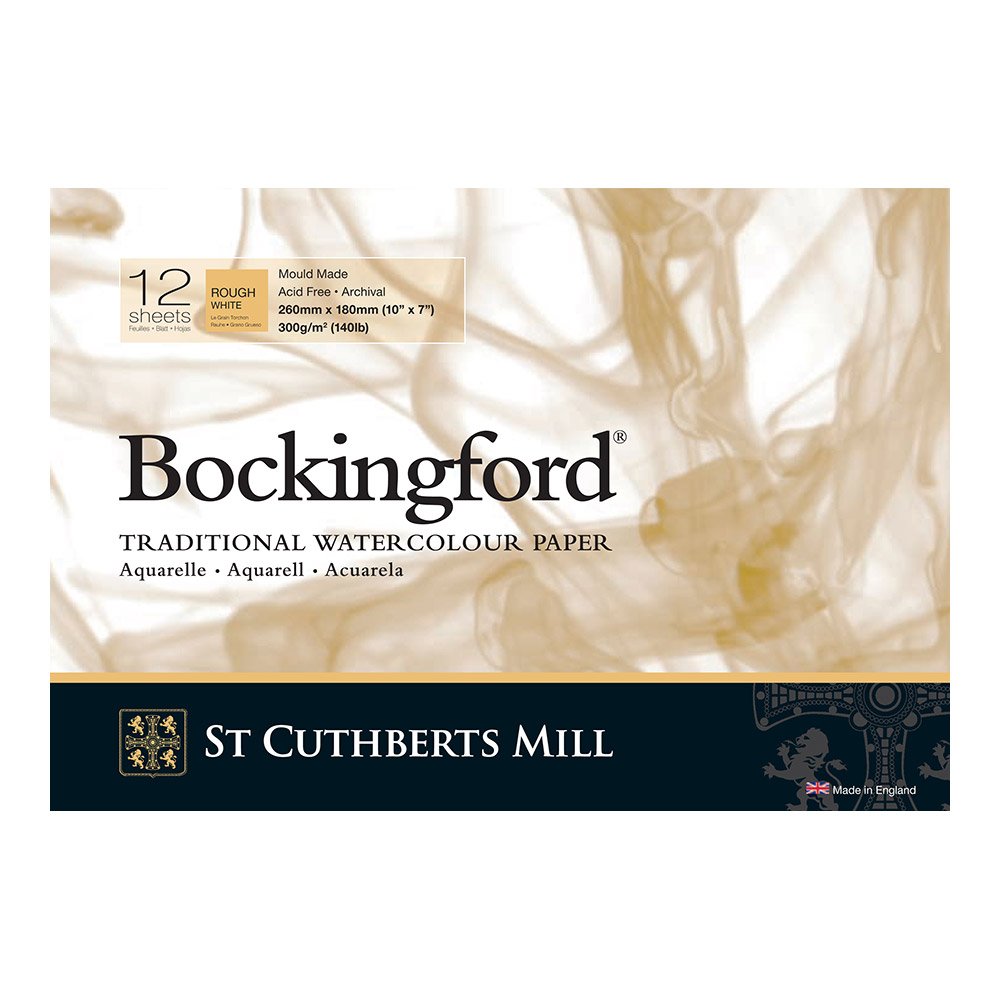 Bockingford 300gsm Glued Pad 10" x 7" (260 x 180mm) Rough