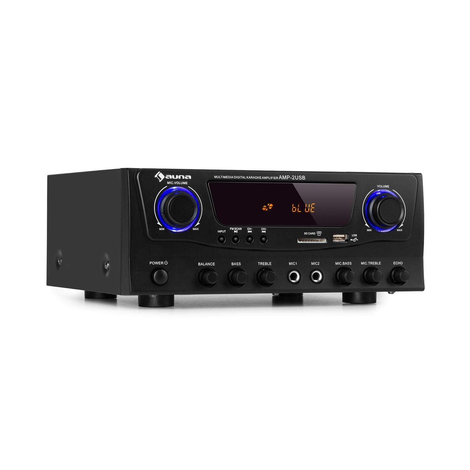 Buy auna Amp2 BT HiFi Amplifier 2 x 50 W RMS, Bluetooth, USB, 2 x