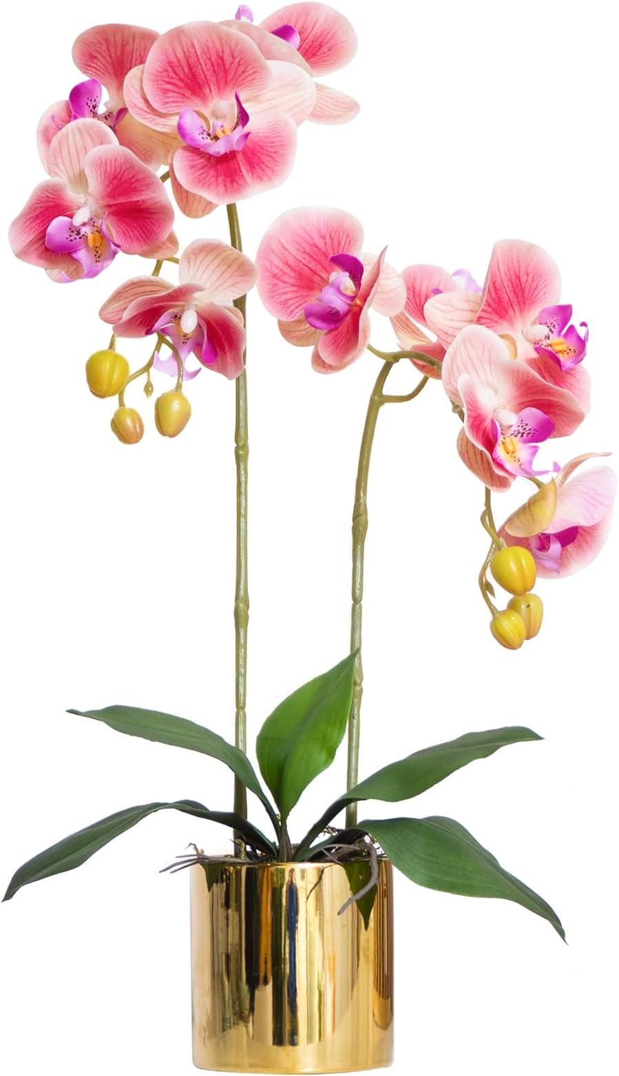 VIVIFLOArtificial Orchid Flowers Set Fake Phalaenopsis Flower Faux Butterfly Orchid Real Touch Orchid for Wedding Home Office Party Hotel Yard Decoration Restaurant