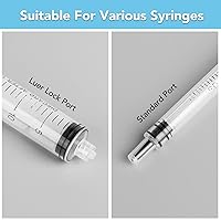 Vista 4 de TENKAIWICK Paquete de 150 agujas de calibre 16 de 1.5 pulgadas, agujas de inyección desechables estériles Luer Lock, accesorios de laboratorio