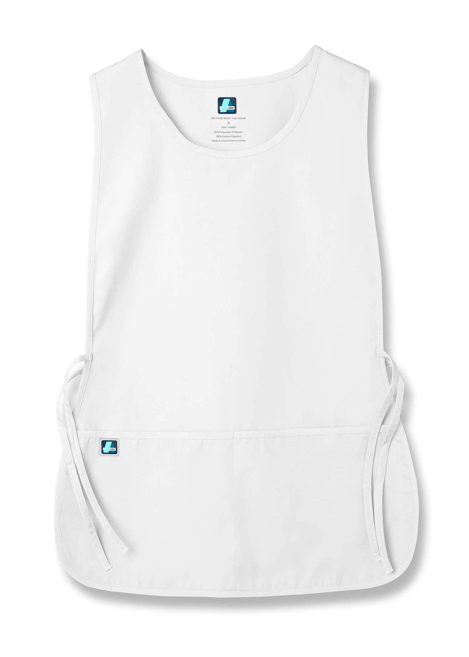 Adar uniwersalny fartuch z szewką - fartuch unisex, biały, XL