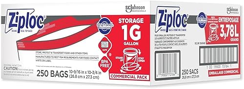 Miniatura 3 de SC Johnson Professional Ziploc Bolsas de almacenamiento con nueva tecnología Grip 'n Seal, para organización y almacenamiento de alimentos, doble