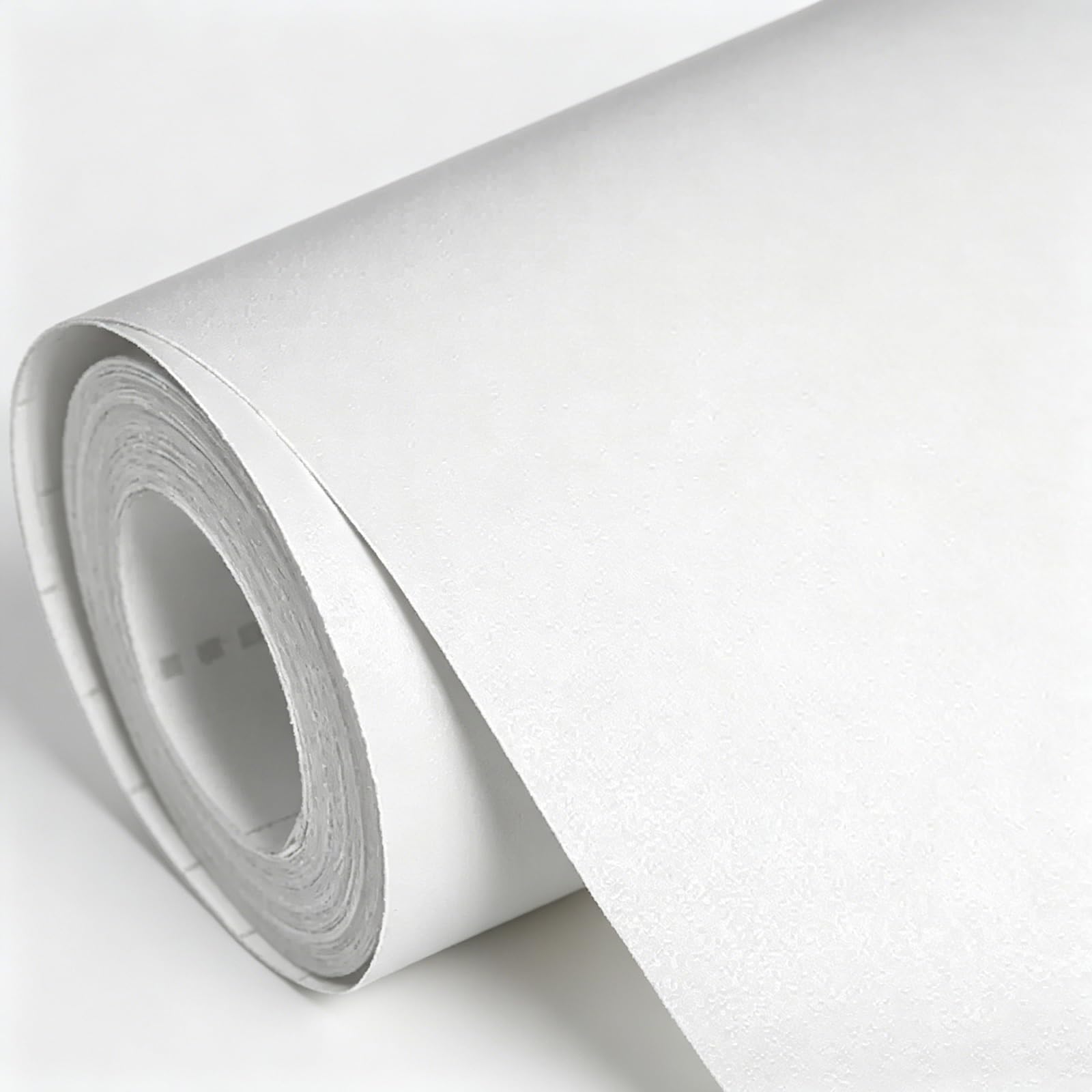 Zynqra White ﻿Contact Paper Peel And Stick Wallpaper,Self Adhesive Removable,Decorative For Bathroom/Kitchen/Cabinets Easy To Clean(A,L500cm/196.9In*W70cm/27.6In)