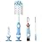 Ariseno 4-in-1 Baby Bottle Brush Set, Bottle Brush for Baby, Bottle Cleaner Brush Set, Including Nylon Bottle Brush, Bottle Cap Brush, Straw Brush, Nipple Brush, BPA-Free (Blue)