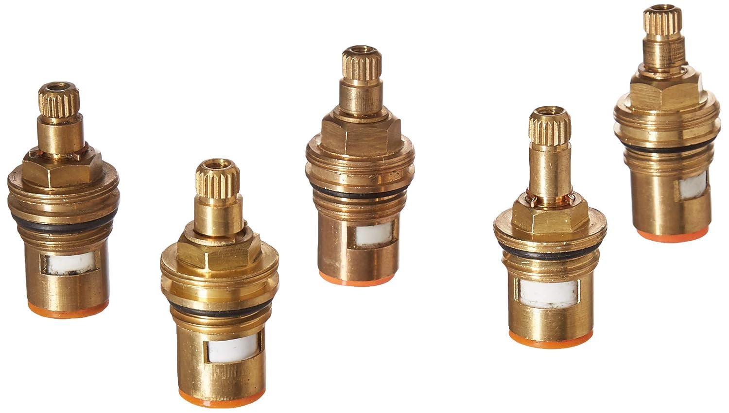SBD 5 PCs Brass Ceramic Disc Cartridge Replacement for Kitchen Bathroom Taps Faucets-image-3