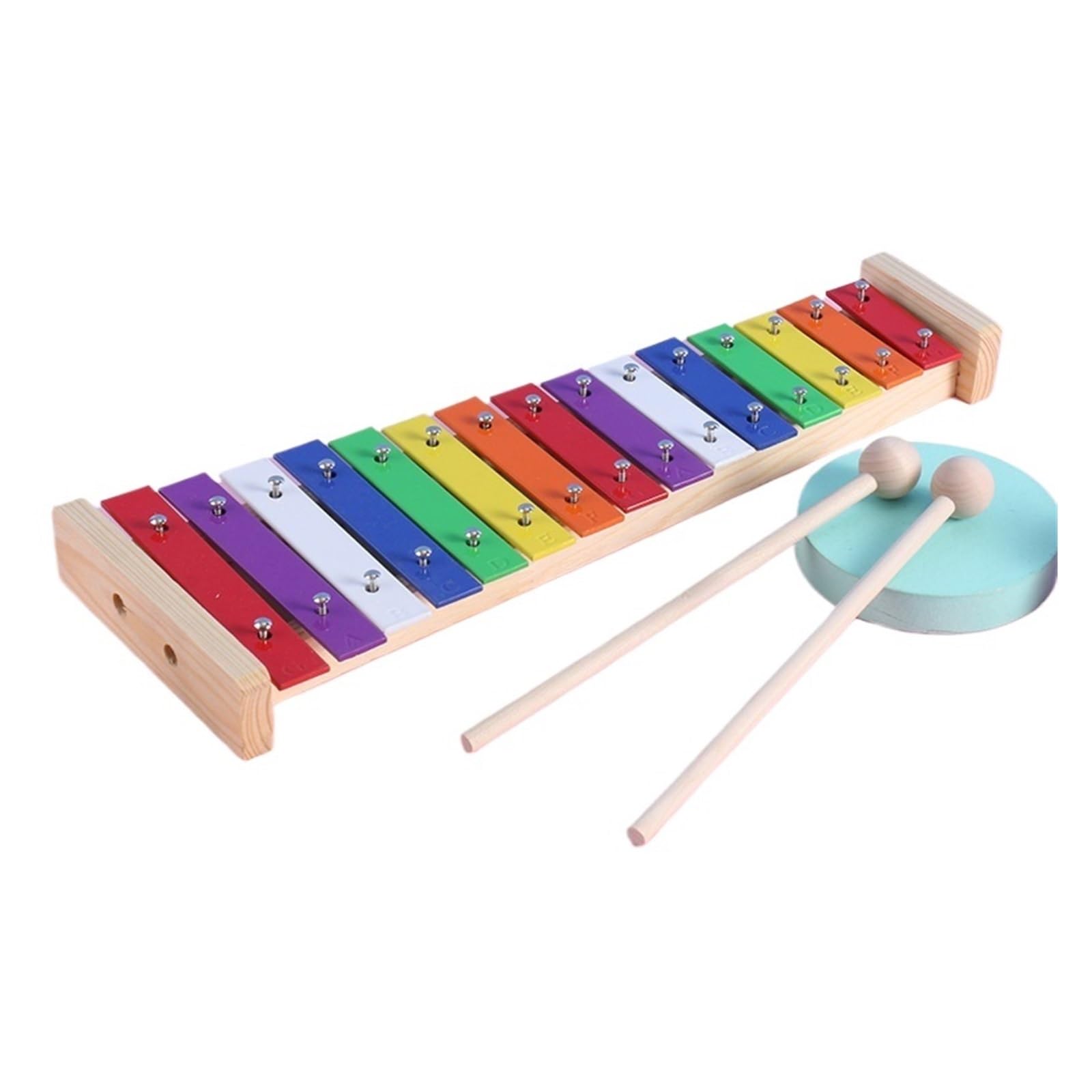 15 Keys Xylophone | Tastiera musicale Strumento musicale in metallo Pianoforte in legno