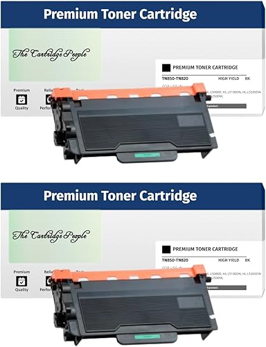 The Cartridge People 2pk Nuevo Compatible TN850-TN820, Cartucho de tóner negro de alto rendimiento 8,000 páginas, CP-L5500DN, DCP-L5600DN,
