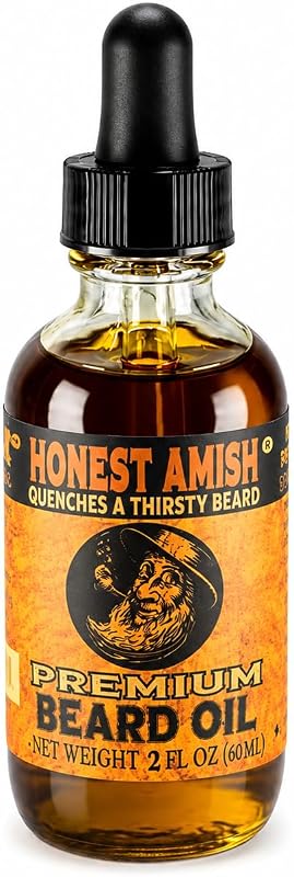 Óleo para barba Honest Amish com óleos de argan e jojoba, 60 mL