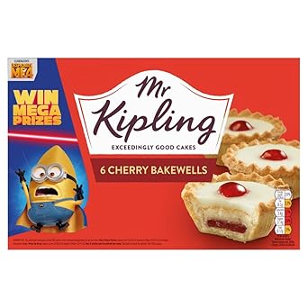 السيد Kipling Cakes - Cherry Bakewells - 6 Pack