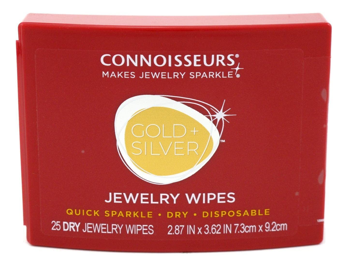 Connoisseurs Jewelry Dry Disposable Wipes, 25 Count (Pack