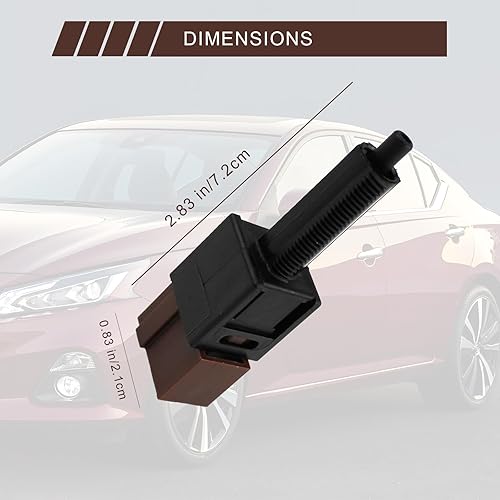 Miniatura 6 de 25300-AT300 25300-4M400 Interruptor de embrague de control de crucero para Nissan Altima 350Z Altima Sentra Versa (negro)