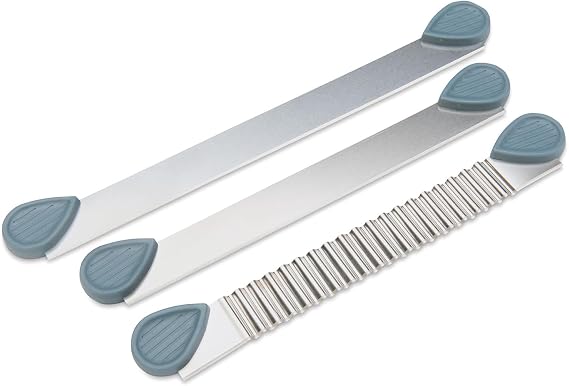 Sculpey: Tools Clay Blades Set of 3 - Stainless-Steel, Type Blades: Rigid - Wavy - Flexible, Snap On Handles, Cutting Tool, Arts & Crafts Supplies