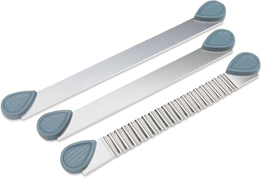 Sculpey: Tools Clay Blades Set of 3 - Stainless-Steel, Type Blades: Rigid - Wavy - Flexible, Snap On Handles, Cutting Tool, Arts & Crafts Supplies
