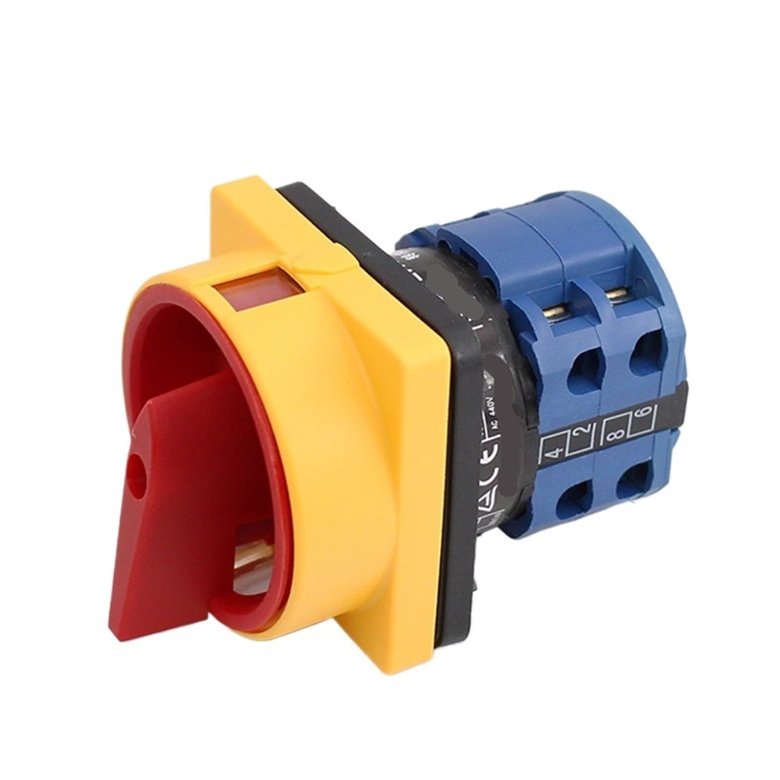 Interrupteur marche-arrêt à came rotative à cadenas 20 A et 25 A OFF-ON 0-1 4 pôles Interrupteur sectionneur, interrupteur sectionneur LW26GS CA10 48 x 48 mm 64 x 64 mm(LW26-25GS 04-1)