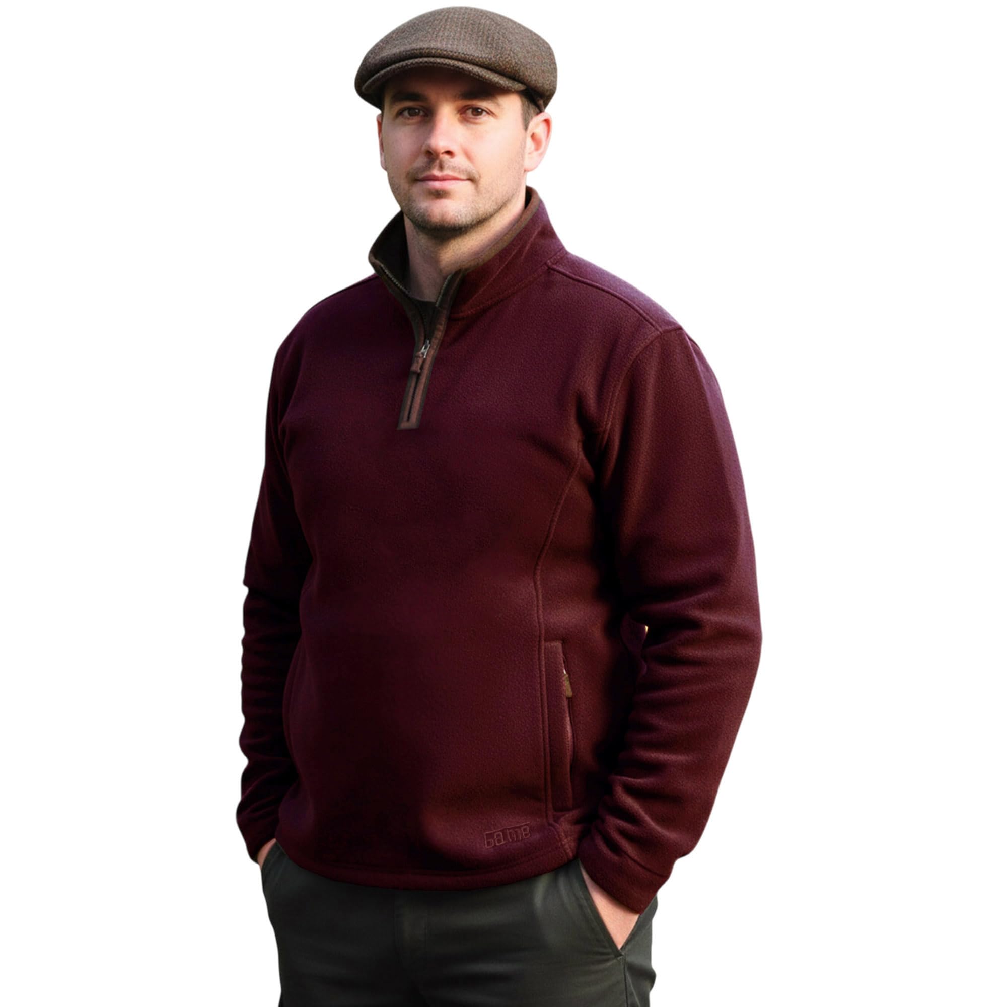 Game Mens Stanton Fleece Pullover Winter Warm Half Zip Jumper