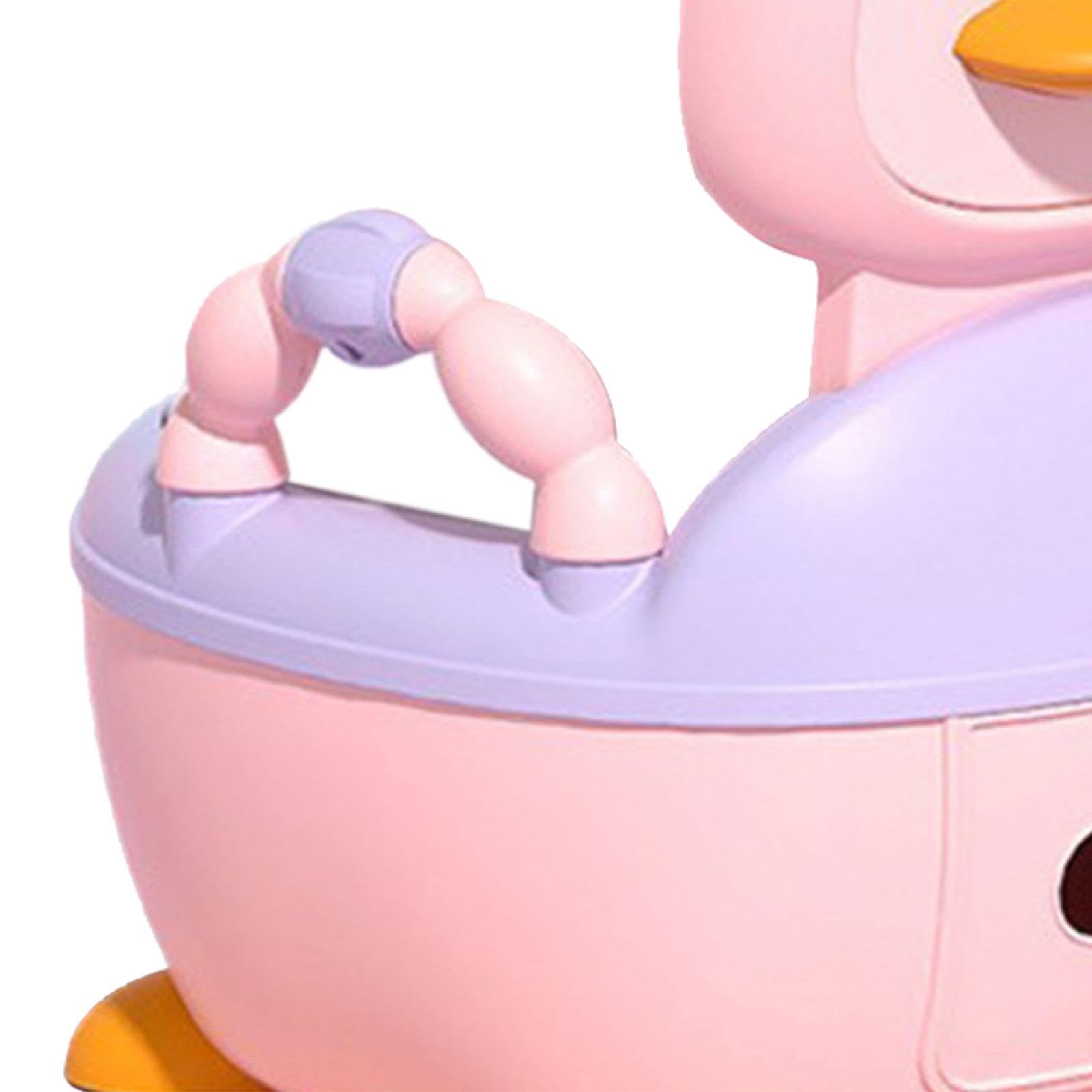 Seggiolino per Vasino per Bambini Piccoli, Design Portatile E Igienico, ROSA