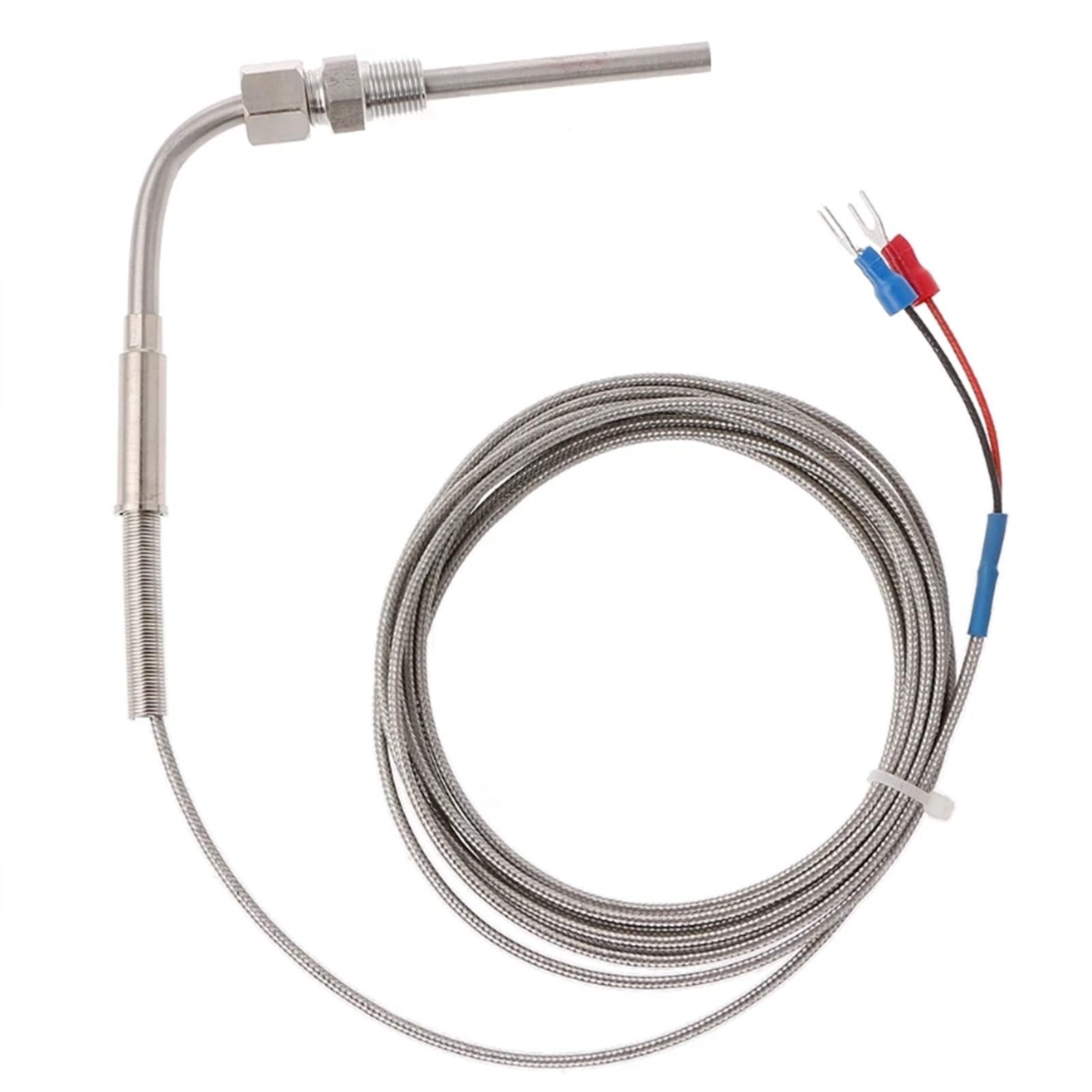 PXQCHAVLN 100~1250°C Stainless Steel EGT Temperature Sensors Thermocouple K Type For Motor Exhaust Gas Temp Probe 1m/2m/for 3m/4m/5m(For 3Meter)
