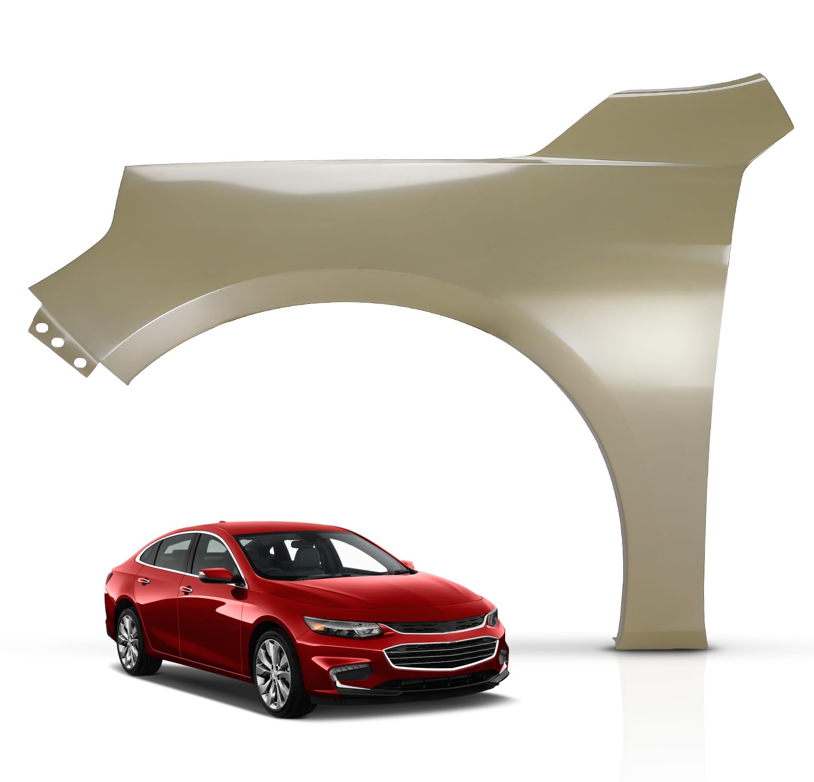 yhtauto front left driver side fender primed steel compatible with chevrolet malibu 2016 2017 2018 2019 2020 2021 2022 2023