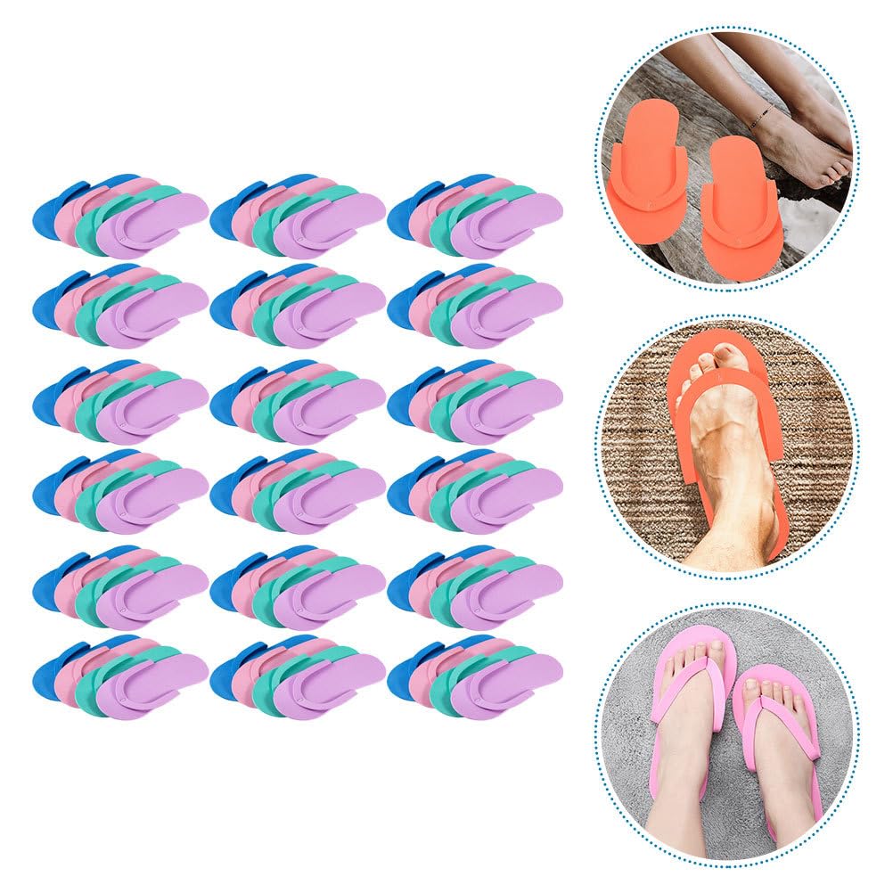 FRCOLOR 24 Paia Pantofole Usa e Getta Infradito Per Spa Infradito Antiscivolo Pantofole Per Unghie Pantofola Separatore Di Dita Infradito Estive Sandalo Ospiti Pedicure Eva Mancare Sandali