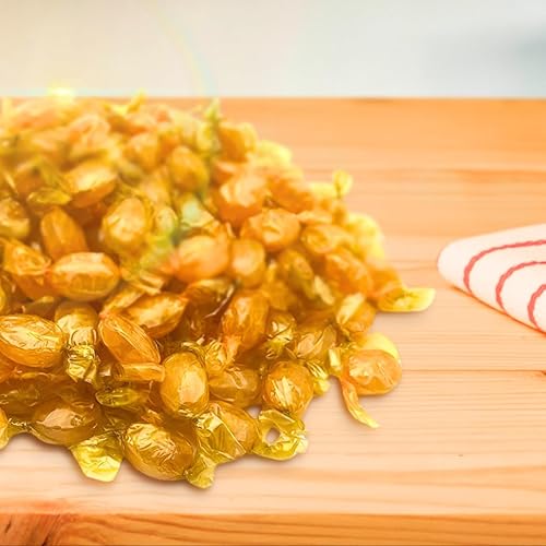 Miniatura 2 de Caramelo duro Butterscotch  Caramelos a granel a granel  Discos de mantequilla envueltos individualmente por Lecsa Specialty Snacks (7 onzas)