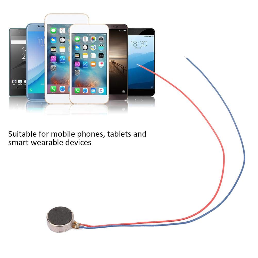 Motore piatto vibrante piatto 0.02W 0.08A di CC 3V micro parte vibrante adesiva del motore di vibrazione 8x3mm per i telefoni cellulari, cercapersone, braccialetto intelligente, attrezzatura di