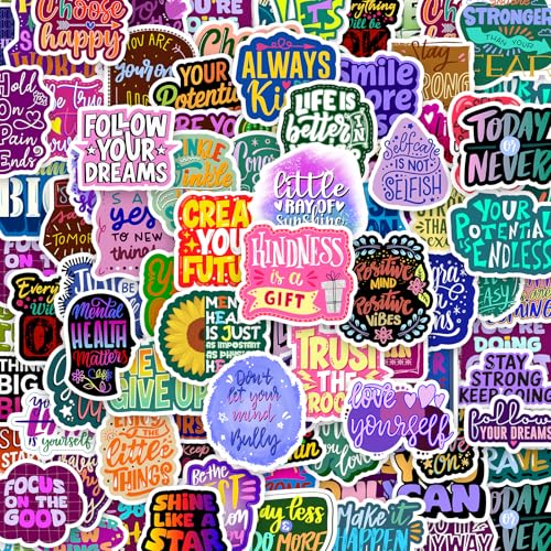 300PCS Motivational Stickers Inspirational Positive Affirmation Stickers for Vision Boards Adults and Kids; Encouraging for Water Bottles Laptops and Kindles