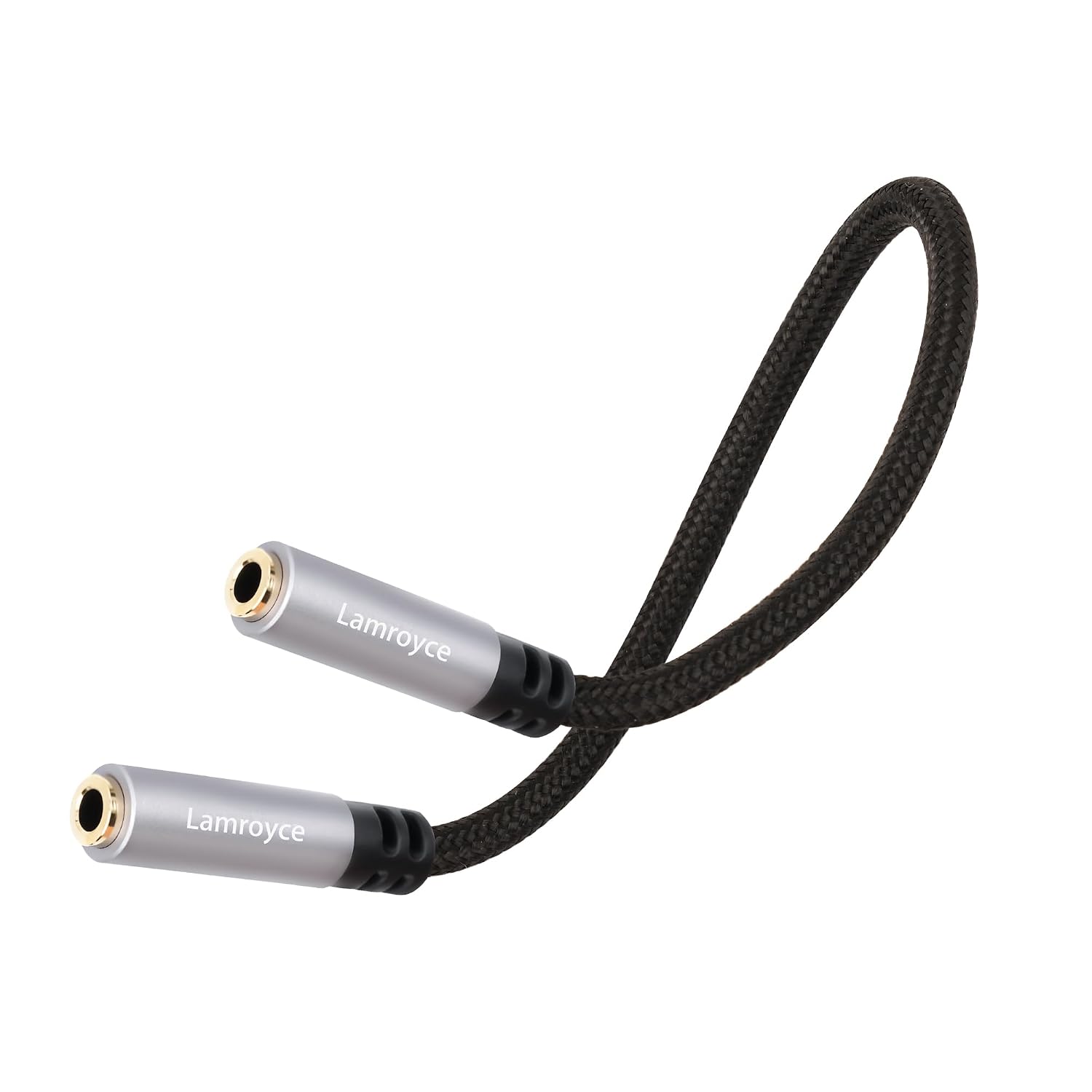 1/8 Inch 3.5mm TRS Auxiliary Audio Adapter Cable 0.6Feet,1/8" 3.5mm 3-Pole TRS Stereo Jack Female to Female Gold-Plated Coupler Connector Aux Extension Cord, OFC Core, for Headphones, Car Stereo