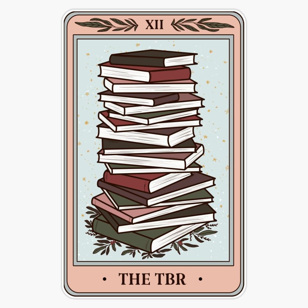 Bookish Tarot - The Tbr Sticker Vinyl Waterproof Sticker Decal Car Laptop Wall Window Bumper Sticker 5"
