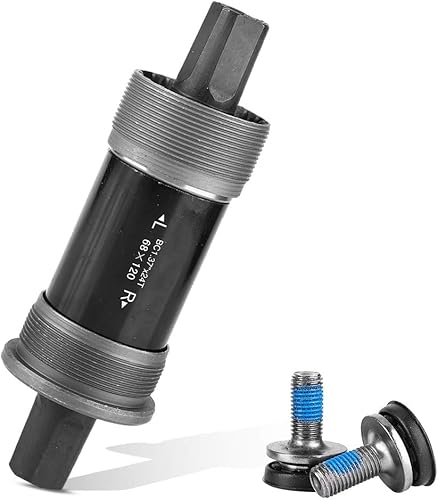 VGEBY Soporte inferior eje de manivela de agujero cuadrado, eje central de montaña media de bicicleta para manivela de husillo cónico cuadrada (68 x